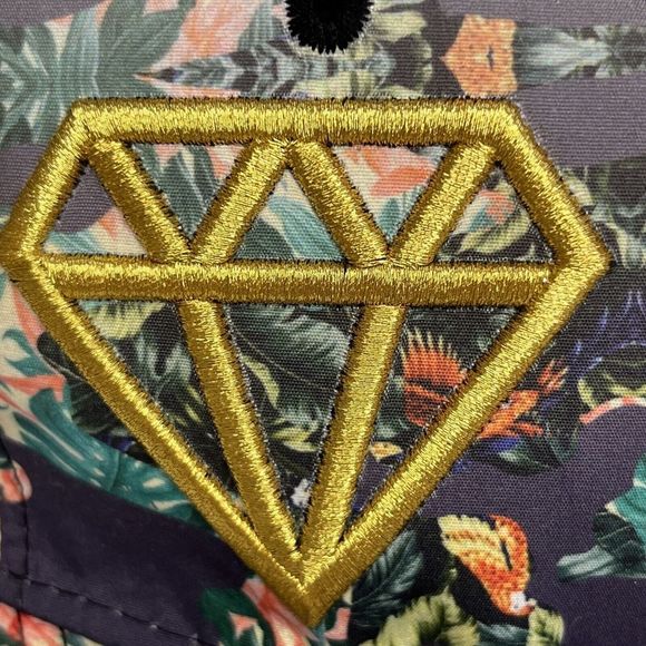 Carbon Elements Snapback Hat/ Cap Diamond 99 Embroided Gold White Adjustable - Picture 14 of 16